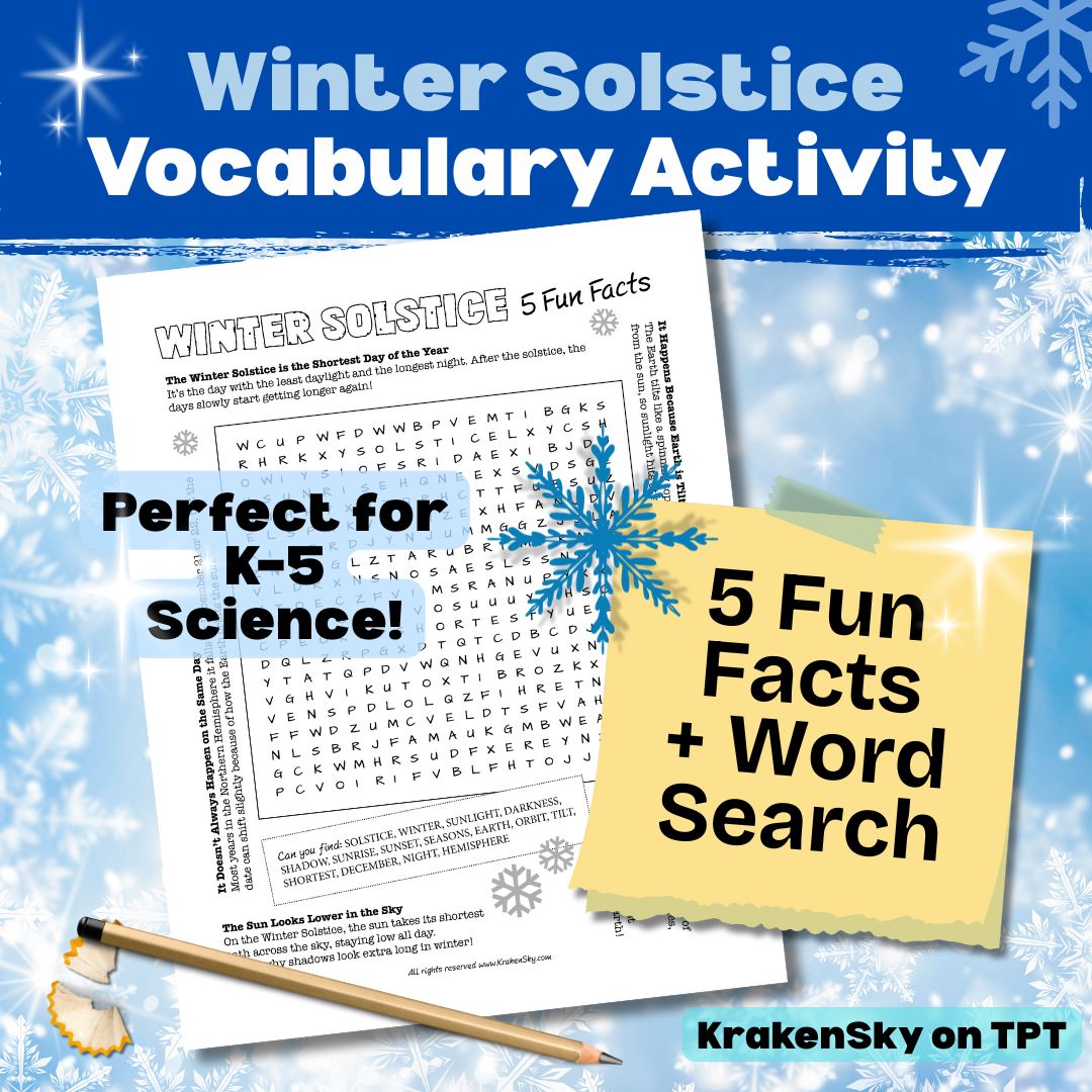 A Fun & Free Winter Solstice Printable for Your Classroom!