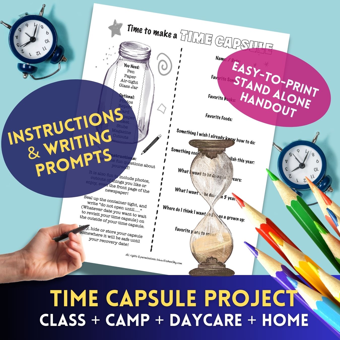 Free Time Capsule Instructions & Writing Prompts — Perfect for Any Grade